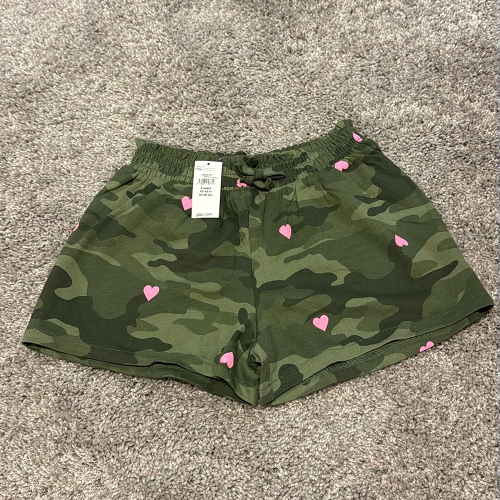 Gap Camo and Heart Shorts